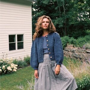 ISO WILLING TO BUY OR TRADE!!!
Christy Dawn Blue Cardigan Sweater